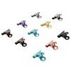 10pcs Colored Hinge Clips Dustproof Rustproof Electroplated Metal Hinge Clips