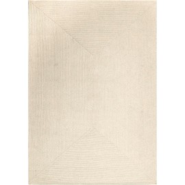 Superior Indoor/Outdoor Area Rug, Reversible Braided Floor Decor for Living Room, Kitchen, Patio, Front Porch, Modern Boho Farmhouse Rugs, Hardwood, Bedroom Accessories, 5' x 8', Cream