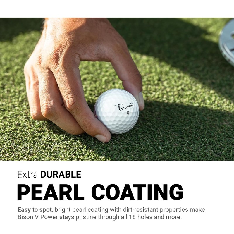 Trust Golf Ball Bison V Power–Designed for Professionals and Low