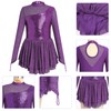 Figure Skating Dress for Girl Sparkly Sequins Mock Neck Toddler