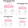 IKiKiCubee Small Containers with Lids, Reusable Plastic Containers for Snack