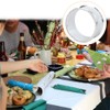 Frjjthchy 6 Pcs Stainless Steel Bead Side Napkin Rings Delicate