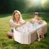 Toddler Bath Tub for Shower, Portable Baby Bathtub, Foldable Kids
