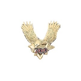 Show Chrome Accessories 2-96A 2-Inch V700 Eagle Emblem