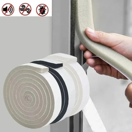 LuxeSilk Foam Self-Adhesive – Soundproof Strip for Dust-Proof Protection, Home Window and Door Sealing