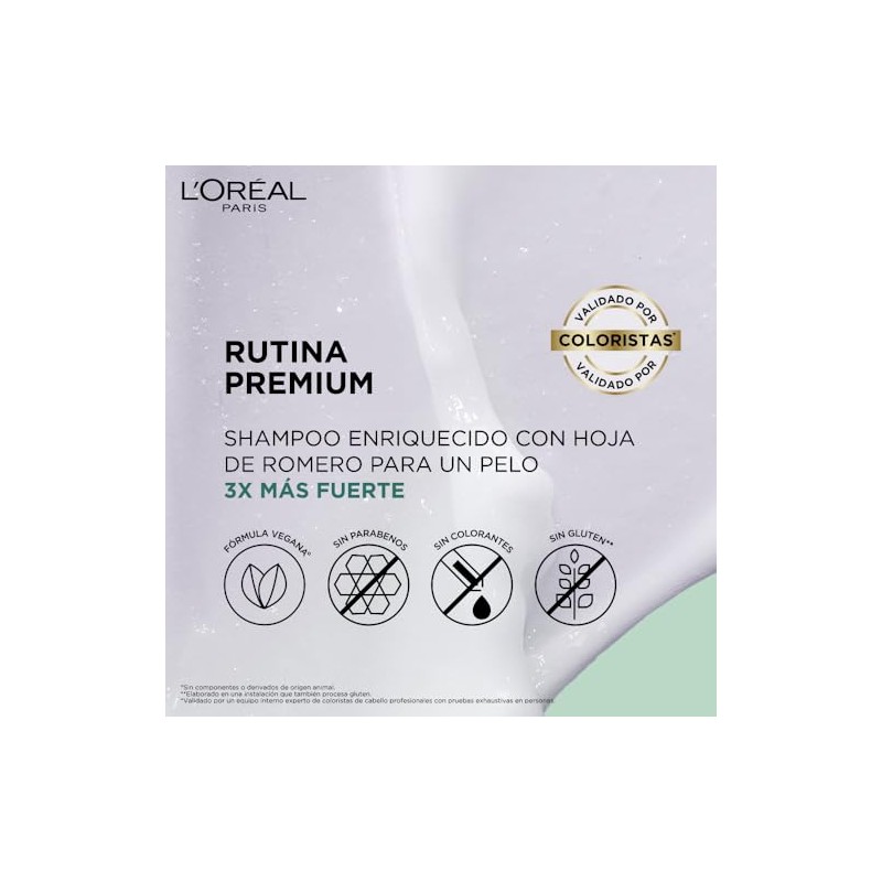 L'Oréal Paris Shampoo Ever Strong Sin Sulfatos, Previene La Caída,