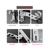 Dr.DJ Wall Mount Coat Hanger Holder Silver Clothes Drying Organizer