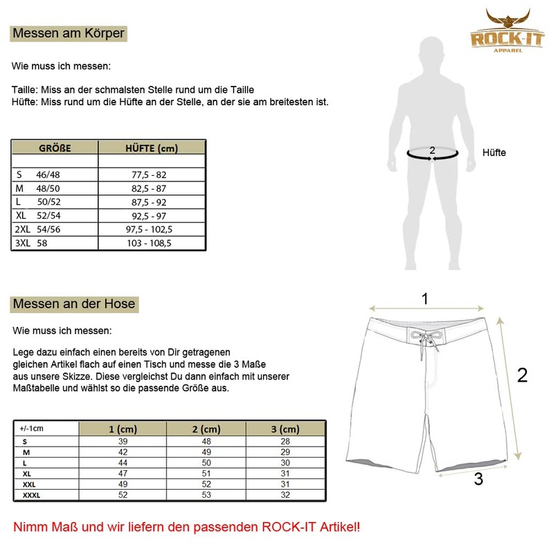 ROCK-IT Apparel® Men's Swimming Shorts Board Shorts for Beach Sea
