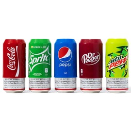 Silicone Can Covers (5 Pack), Hides Can as Soda, Sleeve Accessory for Your Drink Disguise Suitable for All Standard 12 OZ Cans