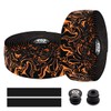 Chooee Road Bike Handlebar Tape,2PCS Bicycle Bar tape,Orange.