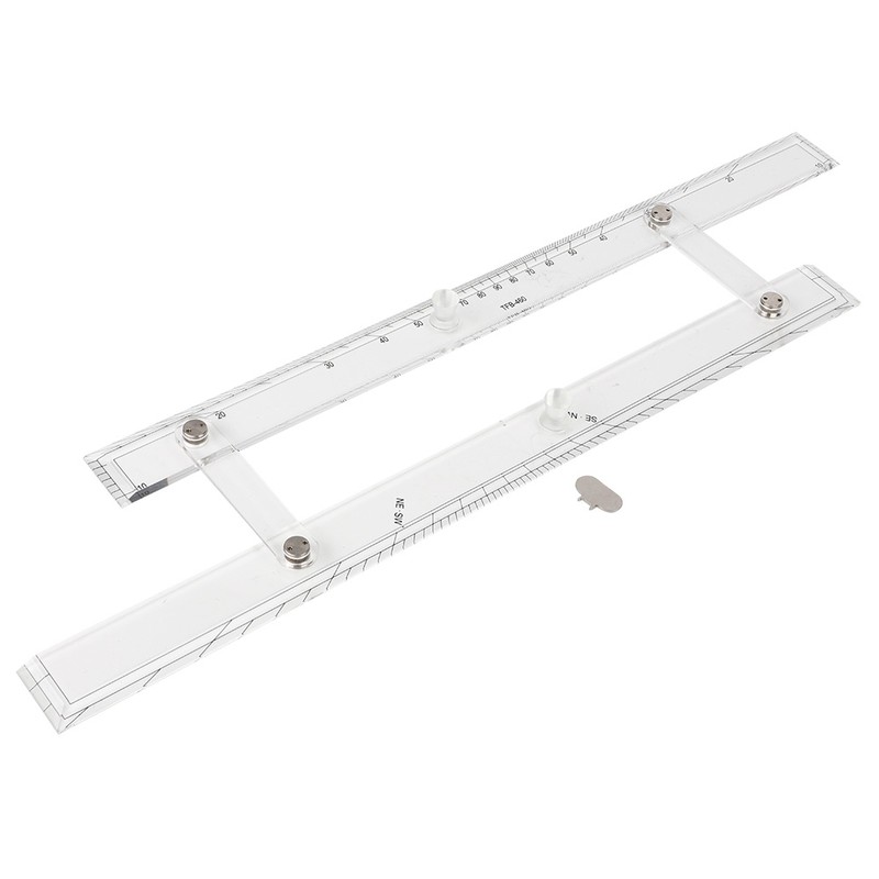 TFB-460 Wooden Case Marine Navigation Parallel Ruler for Boat