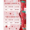 Fourluoo 6 Pairs Christmas Compression Socks Women Men Knee High