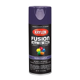 6-Pack of 12 oz Krylon K02719007 Purple Fusion All-In-One Paint & Primer Spray Paint, Gloss