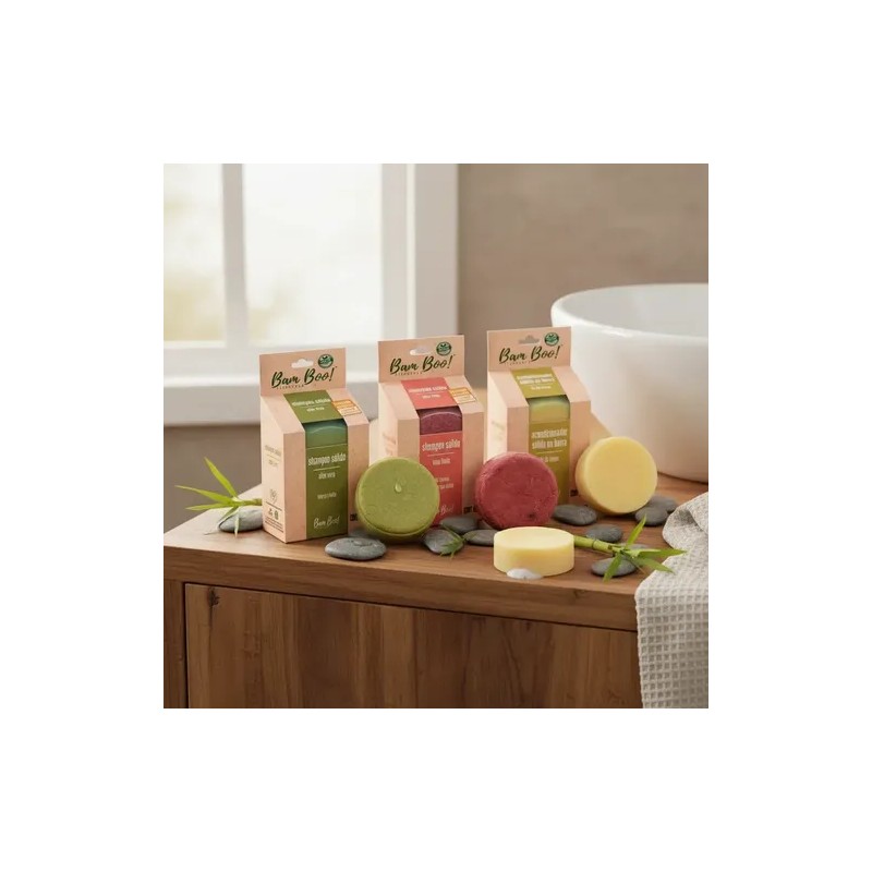 20 Pack Mix Shampoo Acondicionador Sólido Bam Boo! Lifestyle