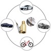 LDCRE Tire Air Chuck with Clip Adapter, Brass Locking Tire