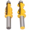 Architectural Router Bit, 1/2 Inch Shank Fishtail Handrail Router Bit