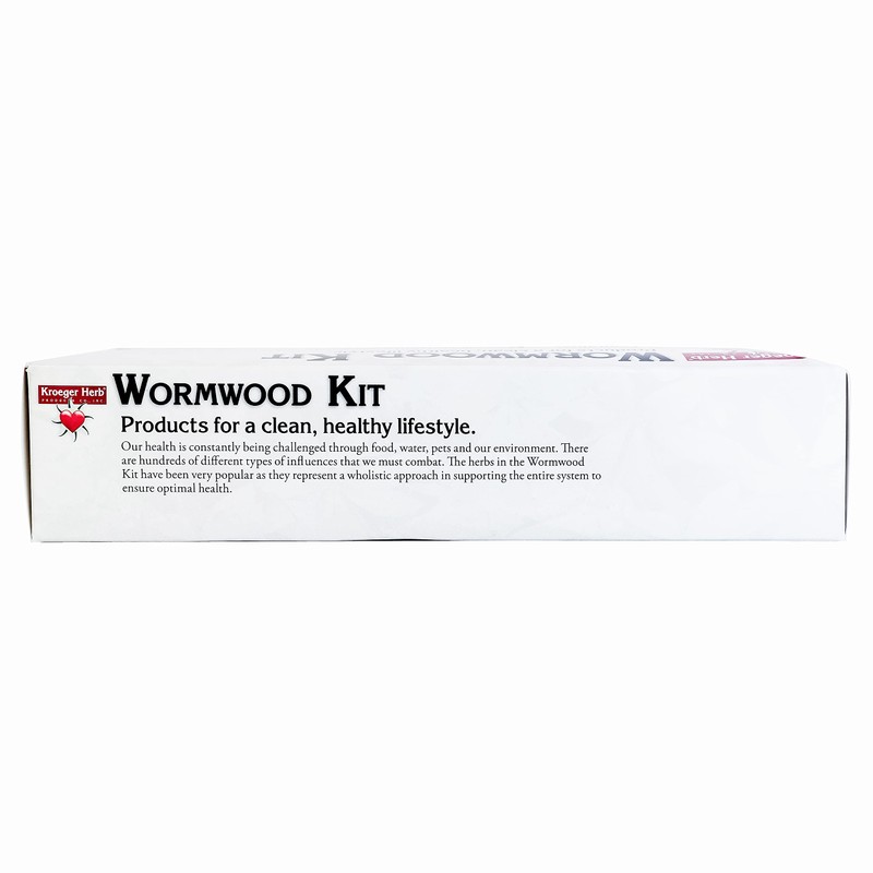 Kroeger Herb Products, Wormwood Herb Supplement Kit, Black Walnut, Clove,