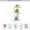 trendmiya Glass Water Bottle with Bamboo Lid - Light and