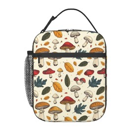 Elatkep Mushroom Lunch Box Kids Boys Girls Insulated Lunch Bag For Women Men Thermal Lunch Bags Bento Box Adult Lunch Box For Work,Picnic,School