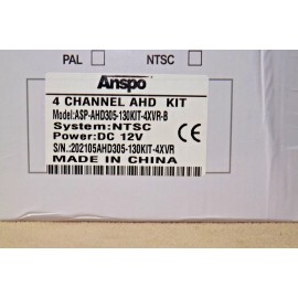 Anspo 1080P Wireless 4Ch Network DVR W/4-Bullet Cameras ASP-AHD305-130KIT-4XVR-B