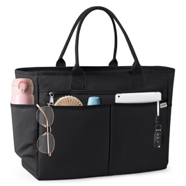 IGOLUMON Women's Tote Bag, Large Capacity, Mother's Bag, Multi-functional, Travel Bag, Foldable, Pool Bag, Waterproof, Shoulder Bag, Men's Oxford Fabric, A4 Compatible, Plain, Shopping, Work, Baby