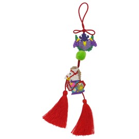 MIYUKI BFK-535 Beads Kit, Made with Shaped Stitching, Hanging Hina Kit, Spring Pieces, Irises
