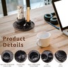 BELEFU 4 in 1 Black Ceramic Incense Holder, Multifunctional Palo