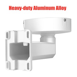 GledeYeTec 8" Surveillance Camera Vertical Pole Mount Bracket, Aluminum Alloy Indoor Outdoor Wall Mount L-Type Bracket for DaHua Hikvision Dome Cameras CCTV Security Dome IP Camera Mounting