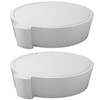 Hulless 100 Pcs Silver Cake Boards Mini Round Cake Cardboard