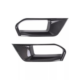 cartiangous ABS Front Bumper Air Duct Cover Trim For Corvette C7 Z06 2014-2019 Carbon Fiber