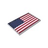 Elektroplate 2 Mini American Flag OEM Chrome Emblems for Motorcycles,