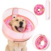 Inflatable Dog Cone Collar with Enhanced Anti-Licking, Soft Neck Donut