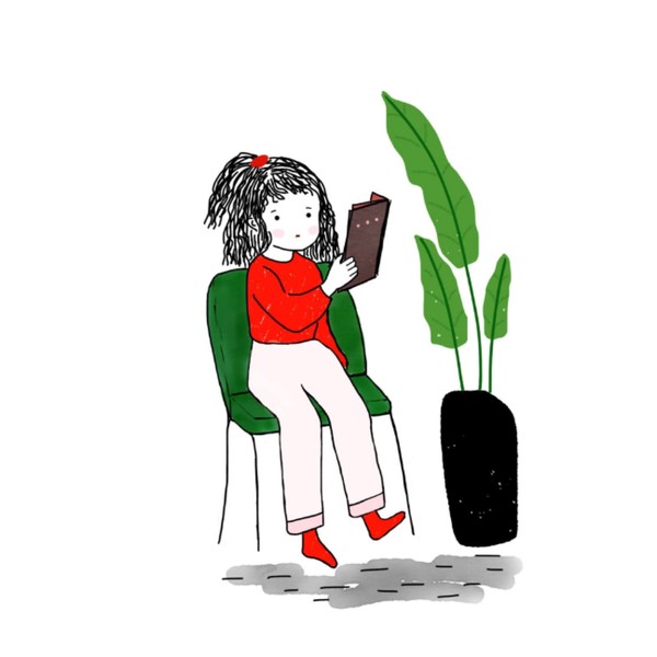 Girl & Plant Bullet Journal: 6x9 120 Dot Graph Pages