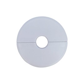 ‎MAGO FAMILY MAGIC Wall Split Flange for 22mm Dia Pipe (0.87 inch), Flange Pipe Cover Decoration, ABS Round Self-Adhesive Escutcheon Plate Cover Water Drain Pipe Line Cover, White, 1 Piece