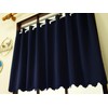 Katenya Outlet Flameproof Blackout Class 1 Cafe Curtain [Piti] Indigo