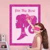 EDLMKM Pin The Bow Party Games for Kids, Pink Princess