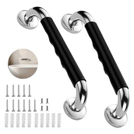 2 Pack 16 Inch Grab Bars for Bathtubs and Showers, Anti Slip Handicap Grab Bars for Shower, Safety Bath & Toilet Rail for Elderly Senior, Shower Handle Disability Assist Bathroom Handrail