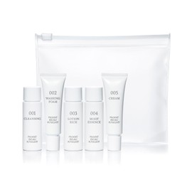 MBK Trial Set (Trial mini set for cleansing, facial cleansing, lotion, beauty serum, moisturizing cream) with raw collagen and ceramide