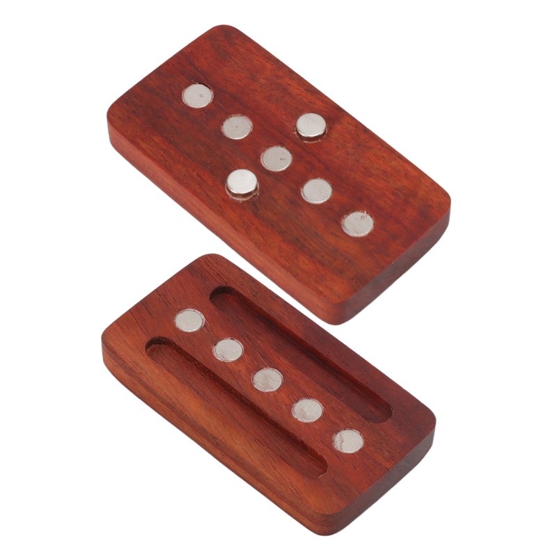 Fidget Slider Red Sandalwood Stress Relief Engraved Fingertip Fidget Slider
