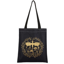 AKTAP Fourth Wing Book Tote Bag Basgiath War College Inspired Merch Dragon Rider Fly or Die Shoulder Bag Fantasy Bookish Gift (Fourth Wing Tote)