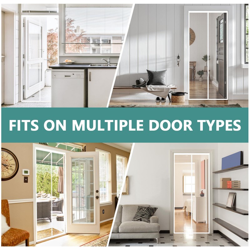 Magnetic Door Screen 90 x 210 cm, SMALUCK Heavy Duty
