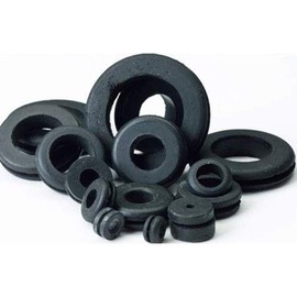 Electriduct Rubber Grommet Seal Gasket O-Ring Bushing - 3/4" x 1/4" x 1 1/4" x 1 5/8" x 7/16" - Pack of 50 Grommets