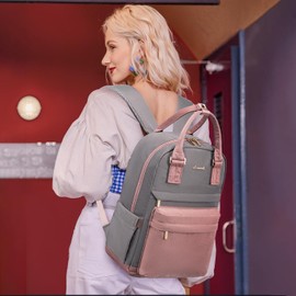 LOVEVOOK Backpack purse for Women, 14 Inch Laptop backpack Cute Waterproof Backpacks Stylish Travel Bags Vintage Daypacks for College Work