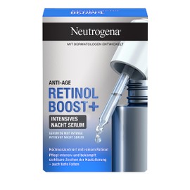Neutrogena Retinol Boost+ Intensive Night Serum (30 ml), Highly Concentrated Anti-Age Face Serum with Retinol for Younger & Healthy Looking Skin