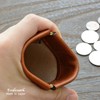 (EndMark) Genuine Leather Coin Case, Bag Type, Made in Japan,
