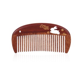 TAN MUJIANG Wooden Hair Comb for Woman Antistatic Scalp Massage 1pc
