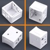 AuRiver 8 PCS Plastic Bracket Blind Brackets 1 Inch White