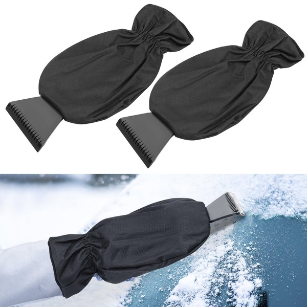 Pack of 2 Ice Scraper Car with Glove - Car