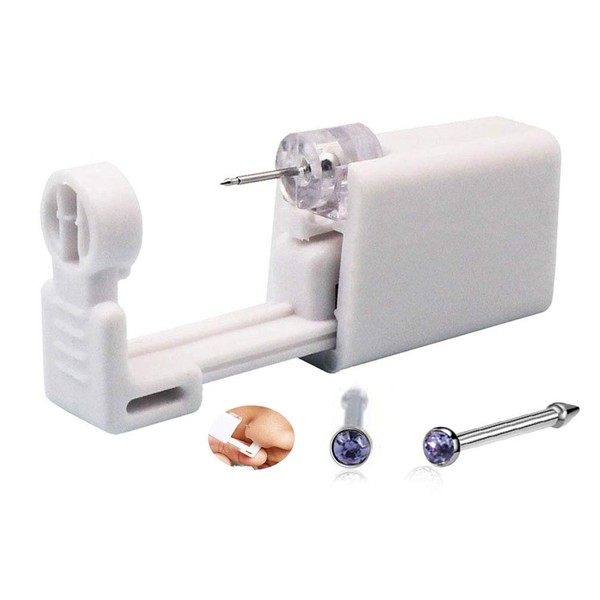 SLVIEKAE Self Nose Piercing Gun Self Nose Piercing Gun Kit
