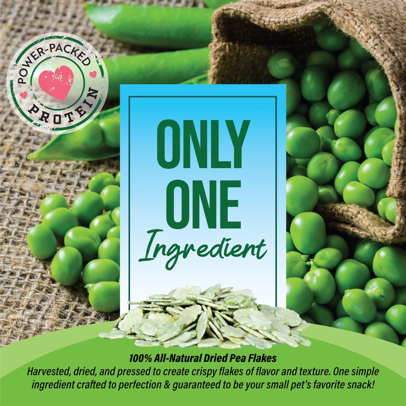 Small Pet Select - Pea Flakes, Treats for Rabbit Bunny,